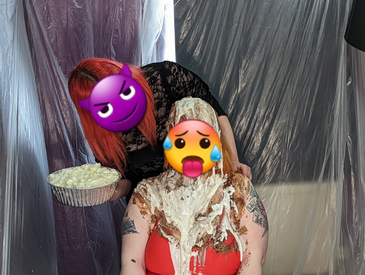rhps1996's tweet photo. Very fun collab shoot with @MistressLeenaUK , she got me very good but I got my own back too! Available on our UMD and Leena's OnlyFans soon! #wam #wetandmessy #splosh #gungegirls https://t.co/KMVJmFI3je