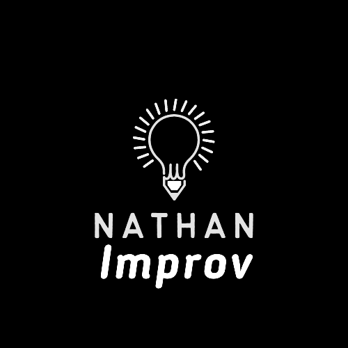 Nathan Improv presents... a new logo. I hope it is a good idea. 
Teaching and delivering high quality improv and clown classes and events. #improv #comedy #theatre #clown #findthefunnytogether 
nathanimprov.com 
#hampshirecomedy
#kentcomedy
#walescomedy
#cardiffcomedy