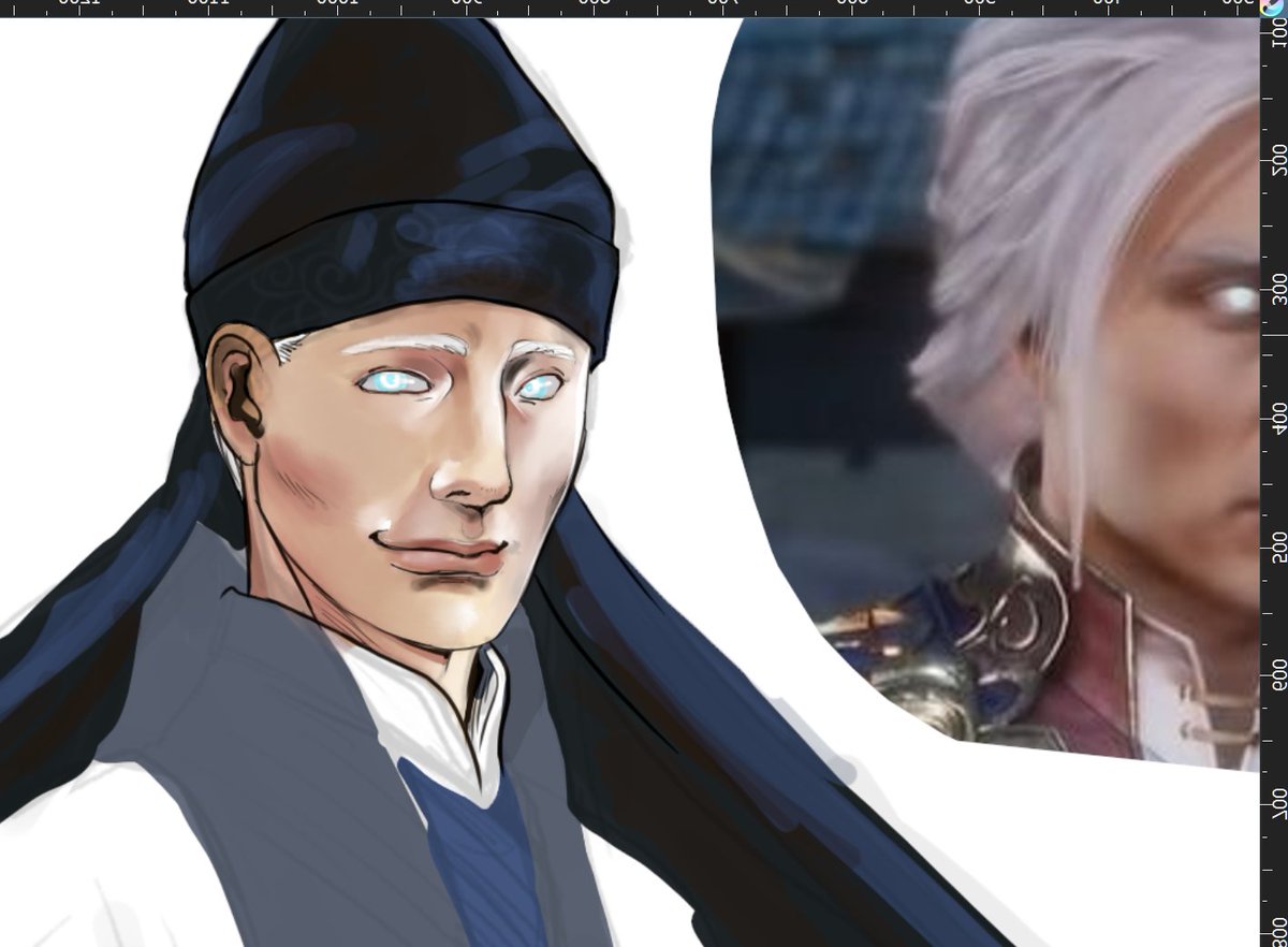 dahmumu's tweet photo. Fujin wearing a fujin in his Sunday best!
#work in progress #fanart #fujinmk #MortalKombat https://t.co/rEDfda6xmM