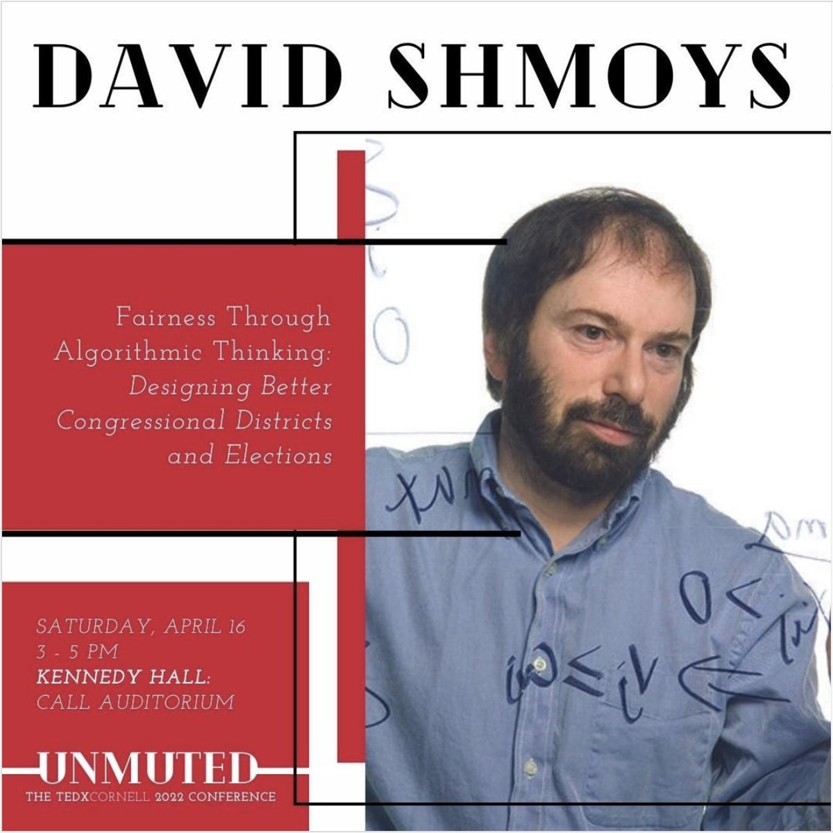 Our own Professor David Shmoys will be a featured speaker at the TEDxCornell 2022 Conference in just 12 days! #TEDxCornell

Tickets: cornelltickets.universitytickets.com/w/event.aspx?i…
