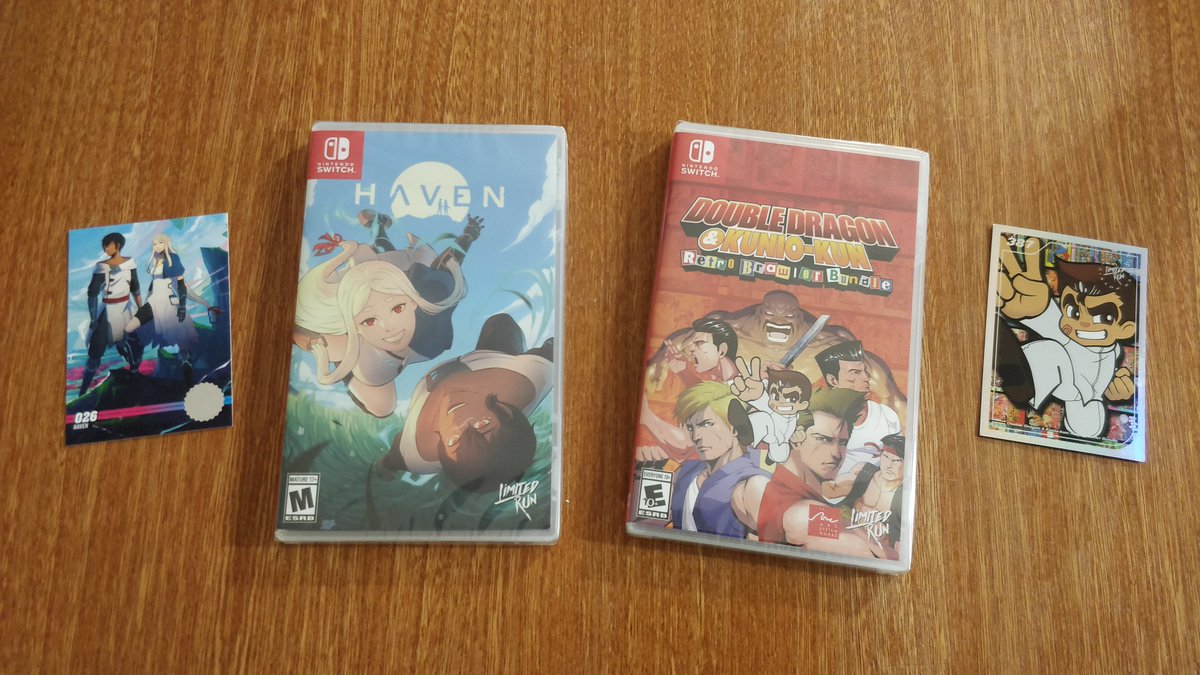Digital_Bees_'s tweet photo. Réception de #Haven et #DoubleDragon #KunioKun #RetroBrawlerBundle sur #NintendoSwitch, édition #LimitedRunGames 🐝
Quelques unités disponibles sur notre site, en quantité très limitée ⬇️
https://t.co/tup1uIhOVY https://t.co/7yw8iQlARB