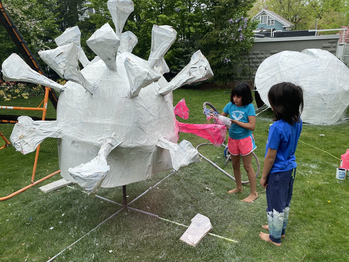 FabSpiderCrab's tweet photo. @TheAngryEpi I love health care workers. Here is a thank you my family built for them early during pandemic lockdown. https://t.co/f95OKPHuHa
