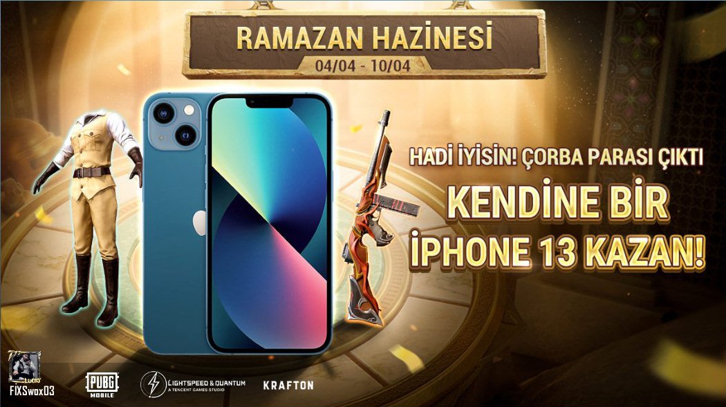 Bir iPhone 13 kazanmak için etkinliğe katıl! share.pbgcj.com/h5campaign.php… Moon Treasure&amp;cr=gl