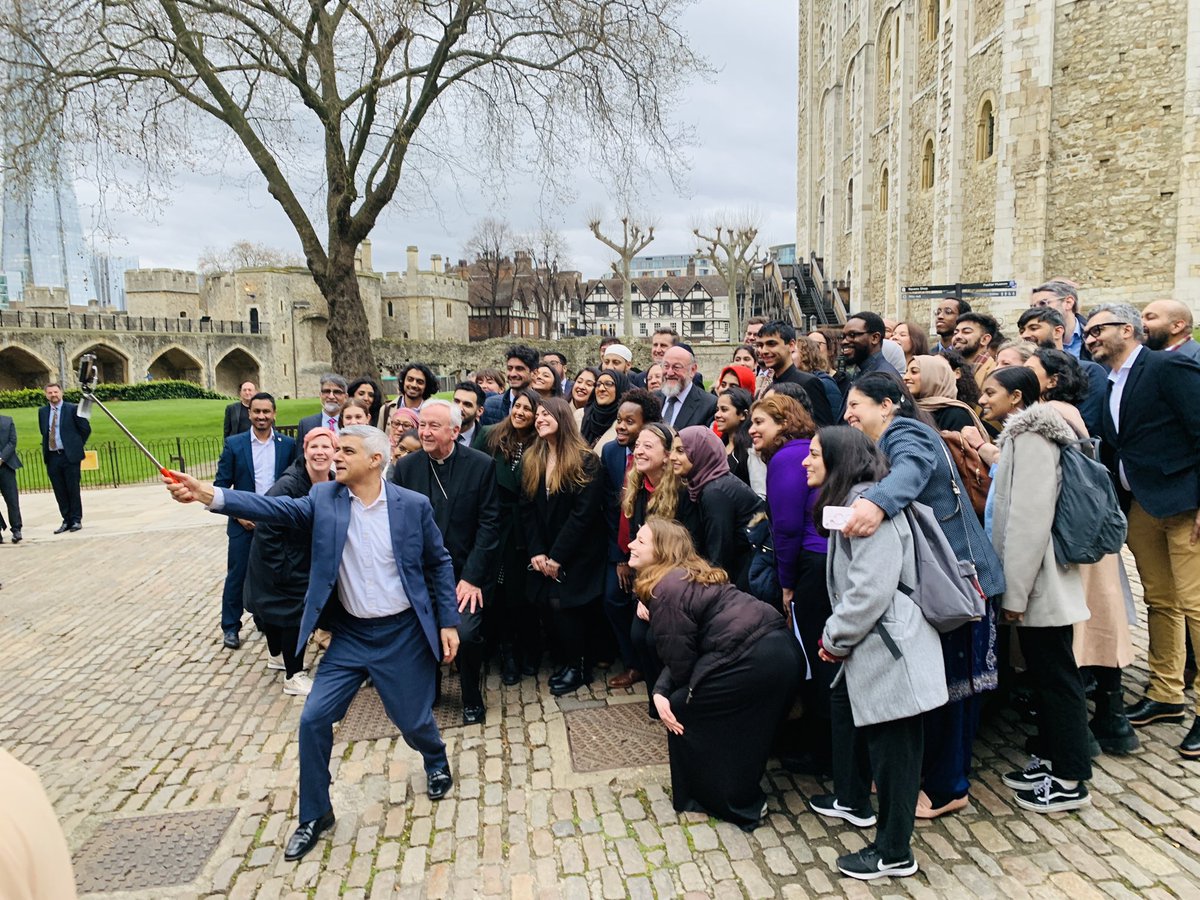 I’ve missed this … Ramadan is not complete without a #InterfaithIftar with @NazLegacy and the iconic selfie taken by @SadiqKhan featuring @chiefrabbi @CardinalNichols here at the one and only @TowerOfLondon