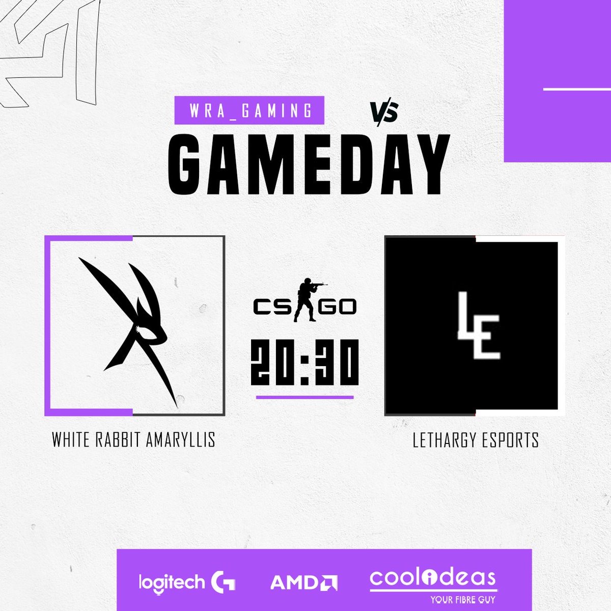 The Amarylis team is taking on Lethargy Esports now!
Good Luck to our girls in Purple and White!
#WRG #WRGA #CSGO #CoolIdeasISP #LogitechG #AMD