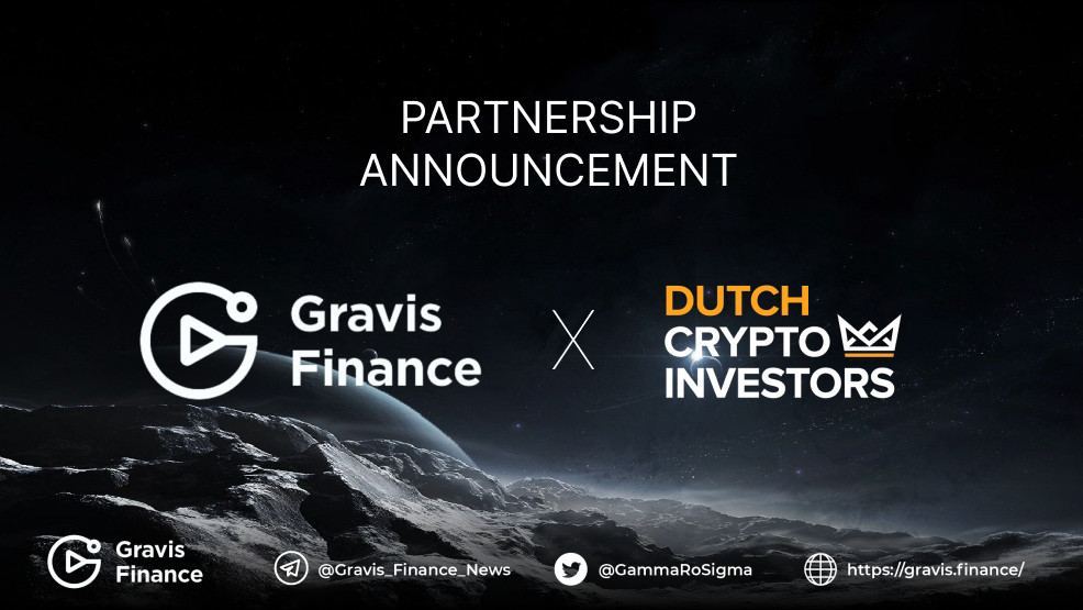 #GravisFinance is delighted to announce that we have teamed up with Dutch Crypto Investors. Together we will increase our reach and positioning within the crypto market🔥