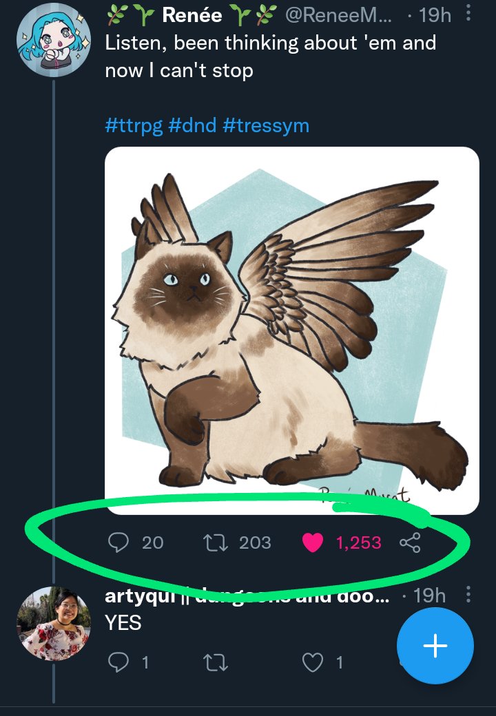 BradMarshVA's tweet image. Hey @ReneeMurat you'll remember me when you're famous right? Jesus that EXPLODED! #DnD #ttrpg

ALL HAIL THE #TRESSYM