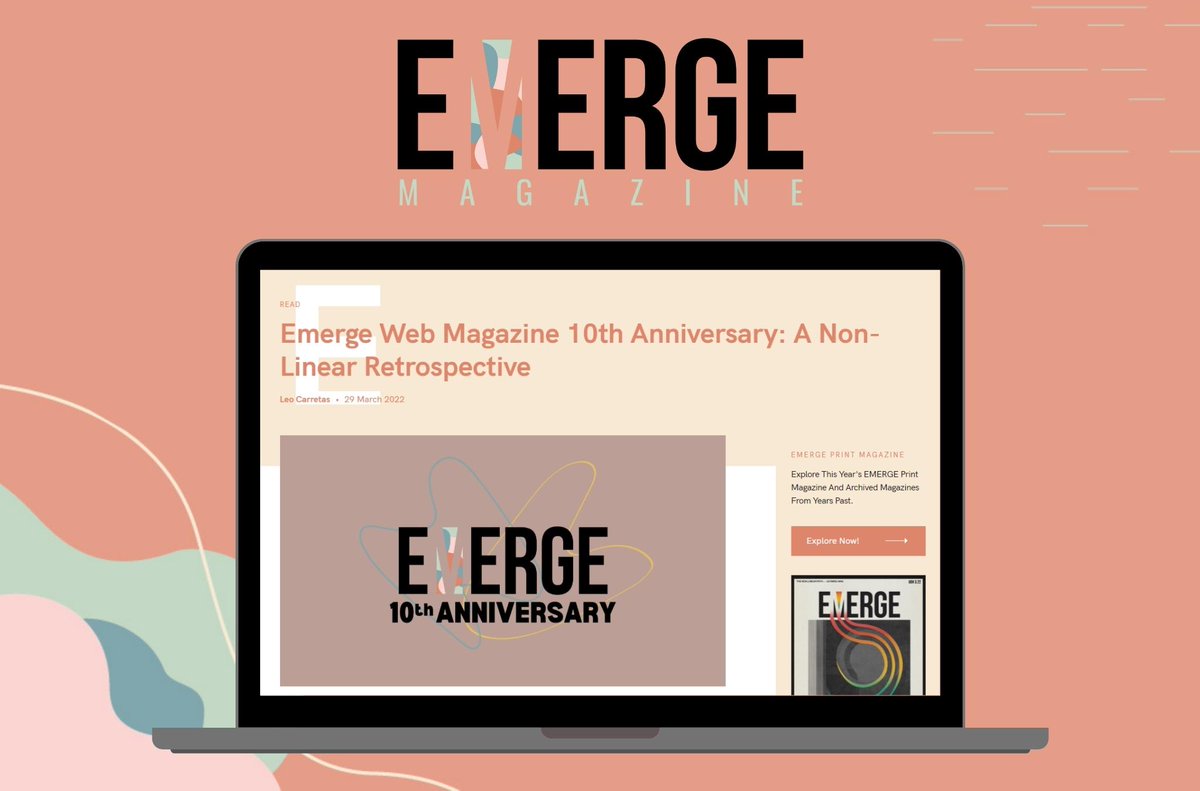 The Emerge 2022 magazine projects are launching this week. To mark the 10th anniversary of the first web magazine, this year’s editors curated a collection of 10 stories from 2012-2021 to commemorate the milestone. Check them out at emergemagazine.ca/emerge-web-mag… #Emerge2022 #EmergeTO