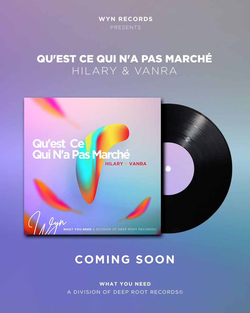 You know what time it is! 🗣️ We’re excited to announce that our new record “Qu’est Ce Qui N’a Pas Marché” by Vanra & Hilary is releasing this Friday! 🥳