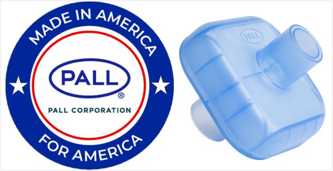PallMedical's tweet photo. New Product! With support of the United States Government, Pall has moved filter production back to the USA, expanded our production capacity to accommodate future spikes in demand, and is ready to introduce our new Breathing Circuit Filter. Check it out: https://t.co/1WI2EeZlTJ https://t.co/BKUXTRTCER