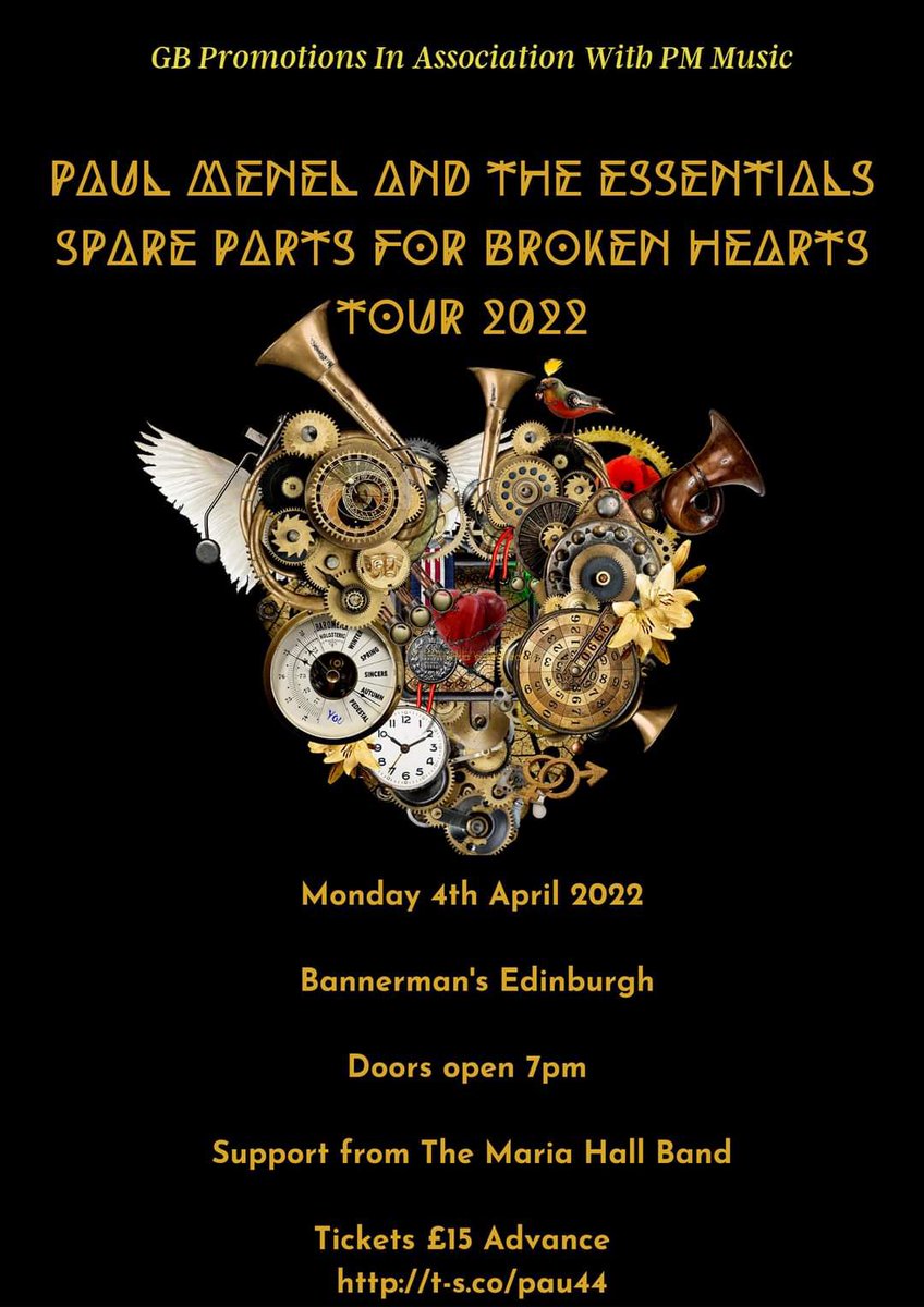 MenelEssentials's tweet image. If you happen to be in the vicinity get down to Bannermans Edinburgh tonight and go see the fantastic Paul Menel &amp;amp; The Essentials. Paul is the ex-lead singer of prog band IQ (‘85 - ‘89.) If you want a good night of music this is the place to be!