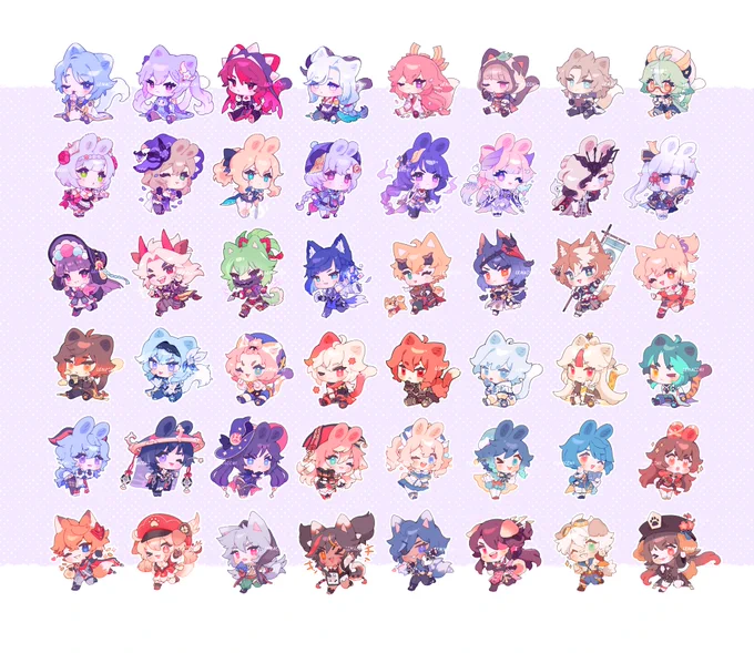 Chibi army!🐾
Who is your favorite? 👀✨
#原神 #GenshinImpact 