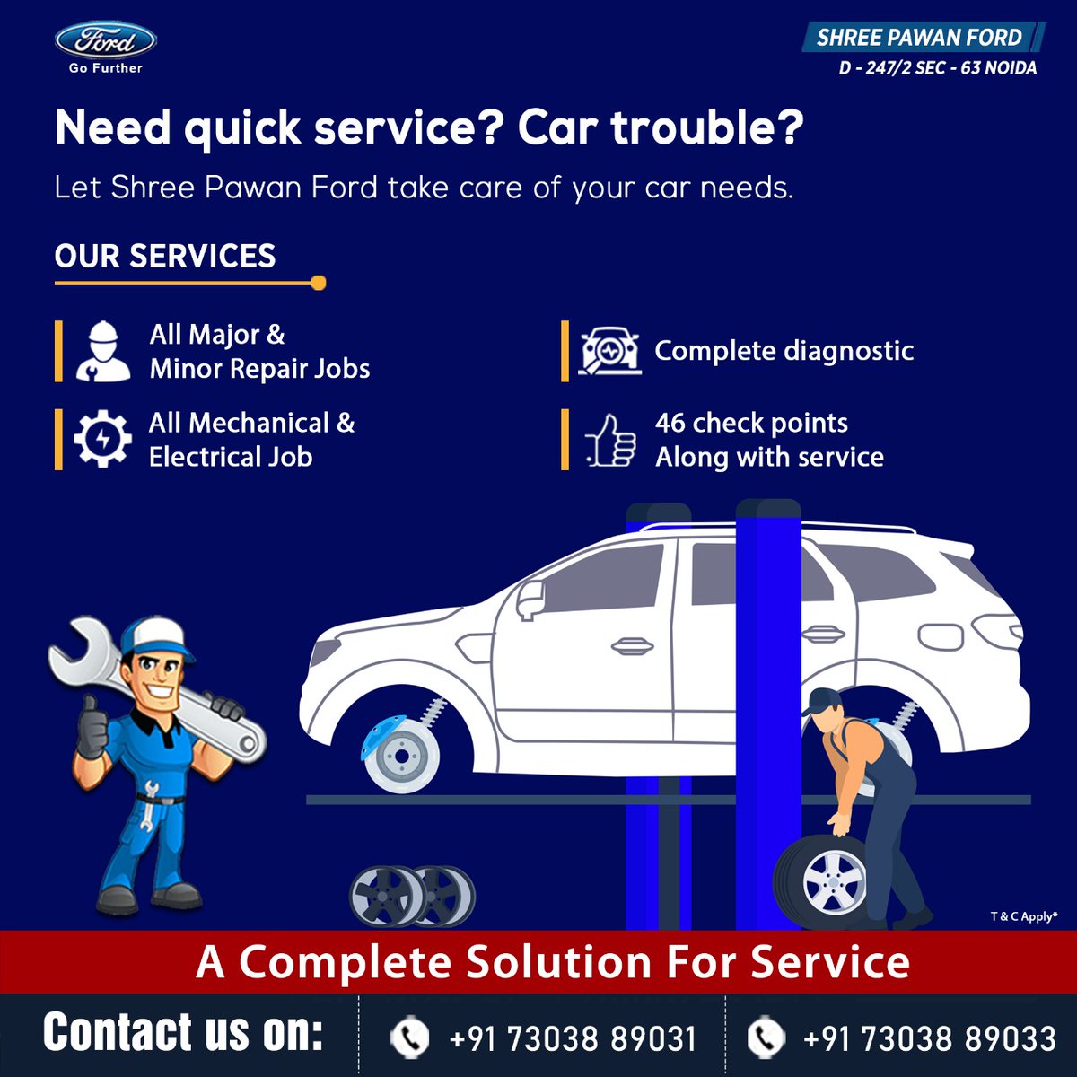FordPawan's tweet image. #FordWorkshop #ProfessionalCarService
Years will change, but our commitment will not. And we promise to be by your side whenever you need us.
Book your #FordCar for better service &amp;amp; repair now. 
#ShreePawanFordWorkshop-
For services, call us:
📞 07303889031, 📞07303889033
.
#ford