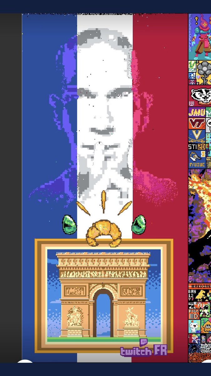 DQues82's tweet photo. Maintenant quand un américain lâchera un « France has surrendered » sur Reddit vu n’aurait qu’à lui metttre cet image et lui rappeler que se sont eux qui se sont rendus pas nous ! #RedditPlace #pixelwar #reddit https://t.co/rKMBG8gjiM