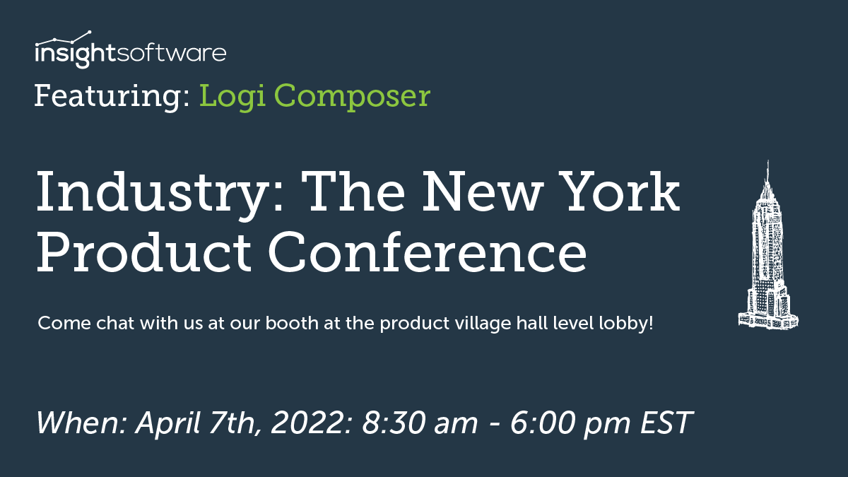 Manhattan’s calling!  

<a href="/insightsoftware/">insightsoftware</a> is at The Times Center in Manhattan on April 7th this week at Industry: The New York Product Conference—IN PERSON!  

It’s a day full of inspiring keynotes. Stop by our booth to meet us 😊  

ow.ly/fWlf50IA6hs