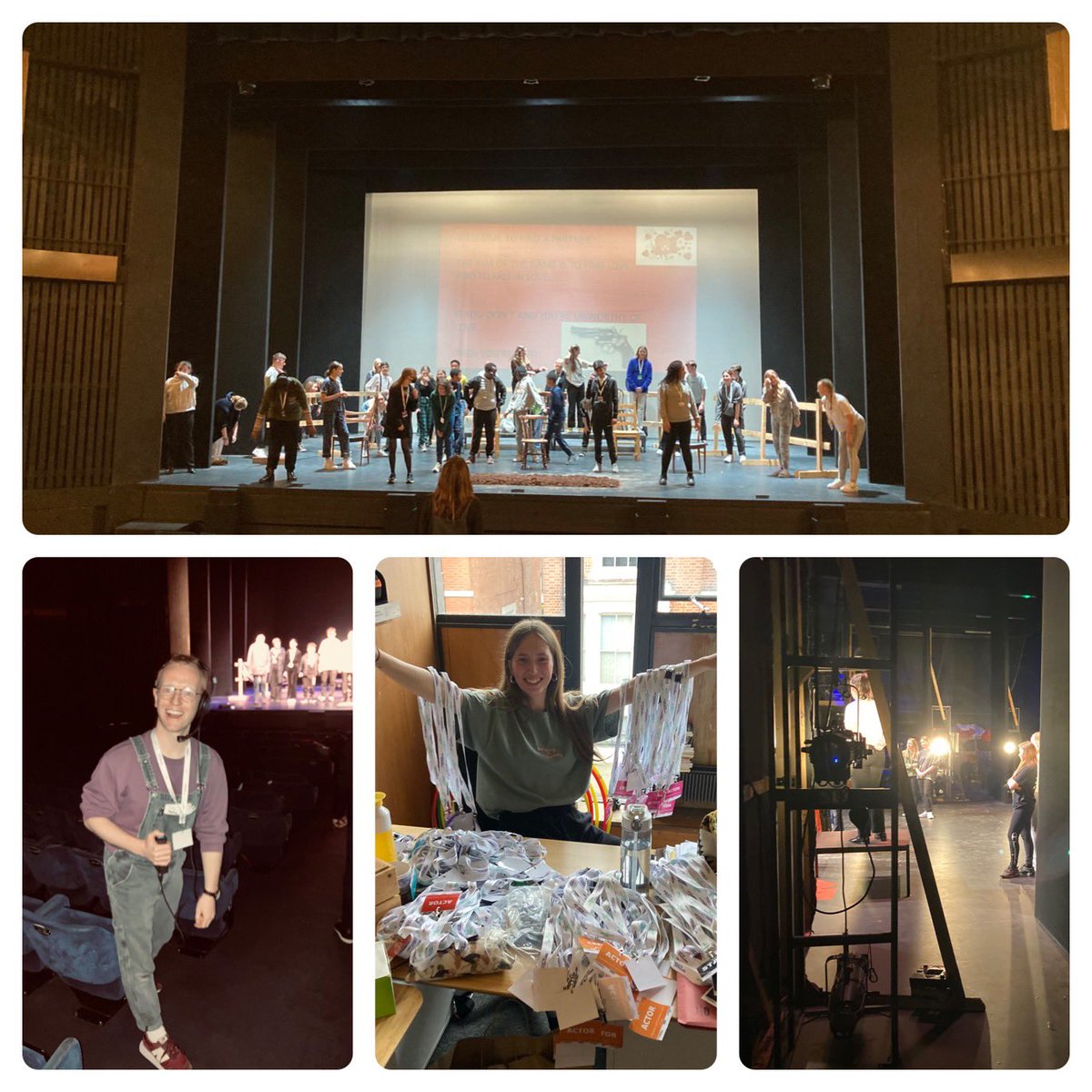 <a href="/NTConnections/">Connections</a> Festival <a href="/NottmPlayhouse/">Nottingham Playhouse</a> is off with a bang! SUCH a fabulous team of people making this happen <a href="/issyalia/">Issy Abdul-Rahim</a> <a href="/TG_Heath/">Tom Heath</a> <a href="/Chloe_is_living/">Chloe</a> <a href="/AdamCollins98/">Adam Collins</a> <a href="/AliceeSaxton/">Alice Saxton</a> @natalia22114224 #youththeatre #takeover