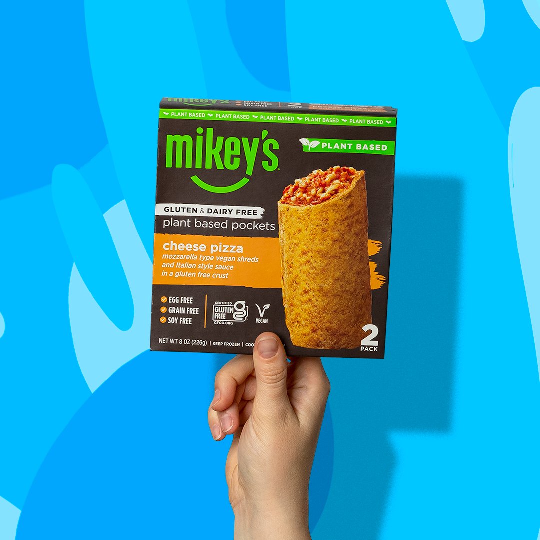 Mikey’s plant based pizza pockets perfect for when you have two minutes and/or one hand!