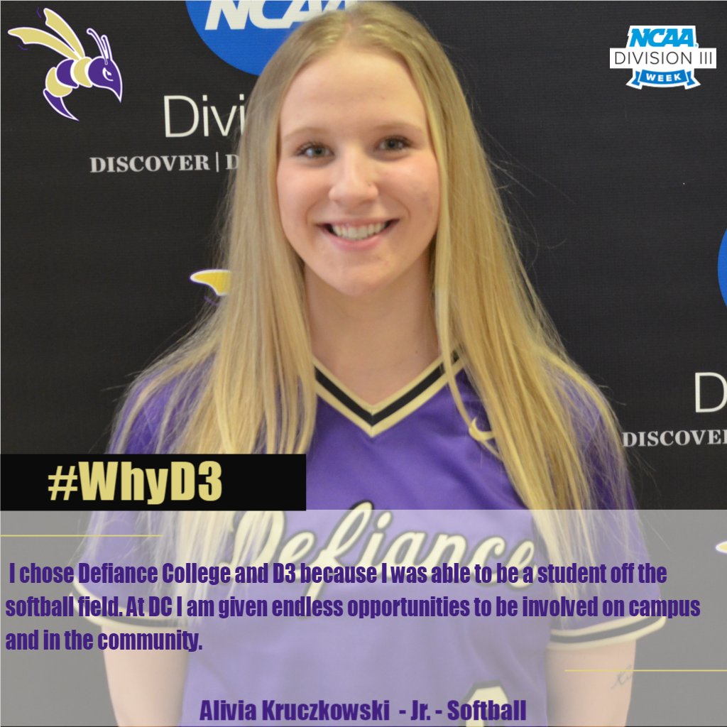 DC_Athletics's tweet photo. Our #D3Week coverage continues with testimonials from @DCSBJACKET! @defiancecollege #WhyD3 #WhyDC #JacketNation https://t.co/xbPiP3ACS5