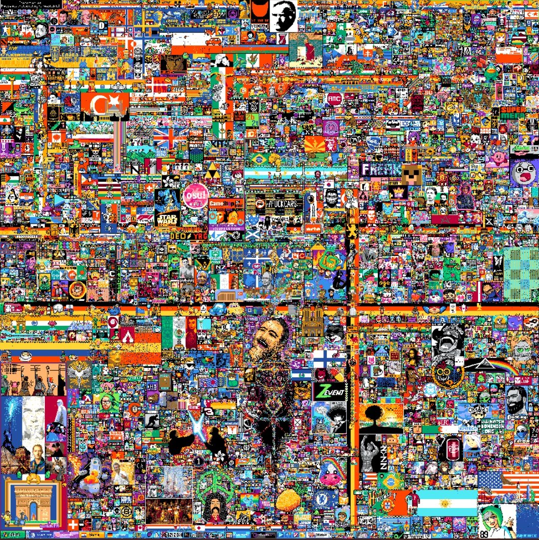 ChomeurParisien's tweet photo. On voit tous les chômeurs qui ont charbonné pour des pixels mais ça reste INCROYABLE!!!
#RedditPlace #rplace #pixelart https://t.co/1YW8ZTpKfX