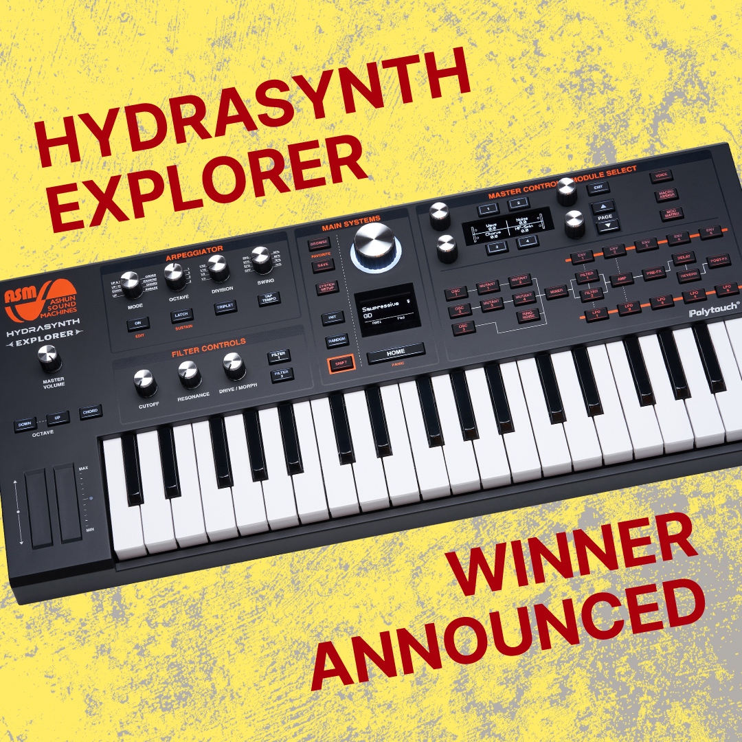 Perfect_Circuit's tweet photo. Winner announced over on IG! 

We're giving away Synthesizers and other cool stuff all year so make sure to keep your eyes peeled ! 

#synthesizer #giveaway #hydrasynth #cool #wow #digital #mpe #polyphonic #aftertouch #wavetable #filter https://t.co/4xsmarPJyt