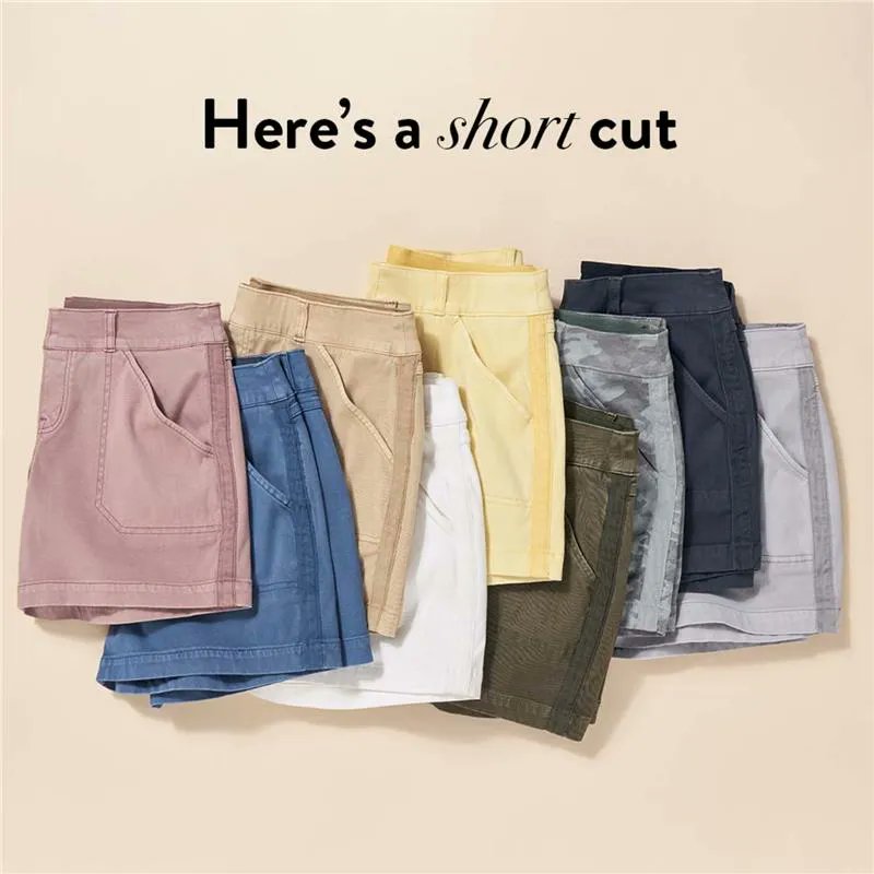 SPANX on X: Take a faster route to showing off some leg. Meet our Stretch  Twill Shorts, now in all-new colors #Spanx Shop our Stretch Twill Shorts,  4:  Shop our Stretch
