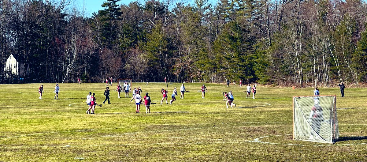 Varsity lax scrimmage win over Concord 8-2! Way to go Lancer girls💙❤️