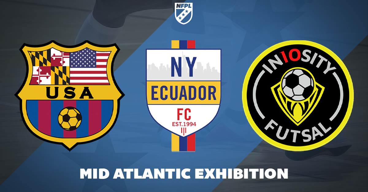 We are thrilled to announce the upcoming NFPL Mid Atlantic Exhibition, taking place on April 16th in Maryland.

This will be a one-day invitational featuring <a href="/BarcelonaUSAMD/">Barcelona USA MD</a> and <a href="/NYCEcuador/">NY Ecuador FC</a>, hosted by IN10SITY Futsal.

More information here 👉 nationalfutsalpremierleague.com/news/nfpl-mid-…
