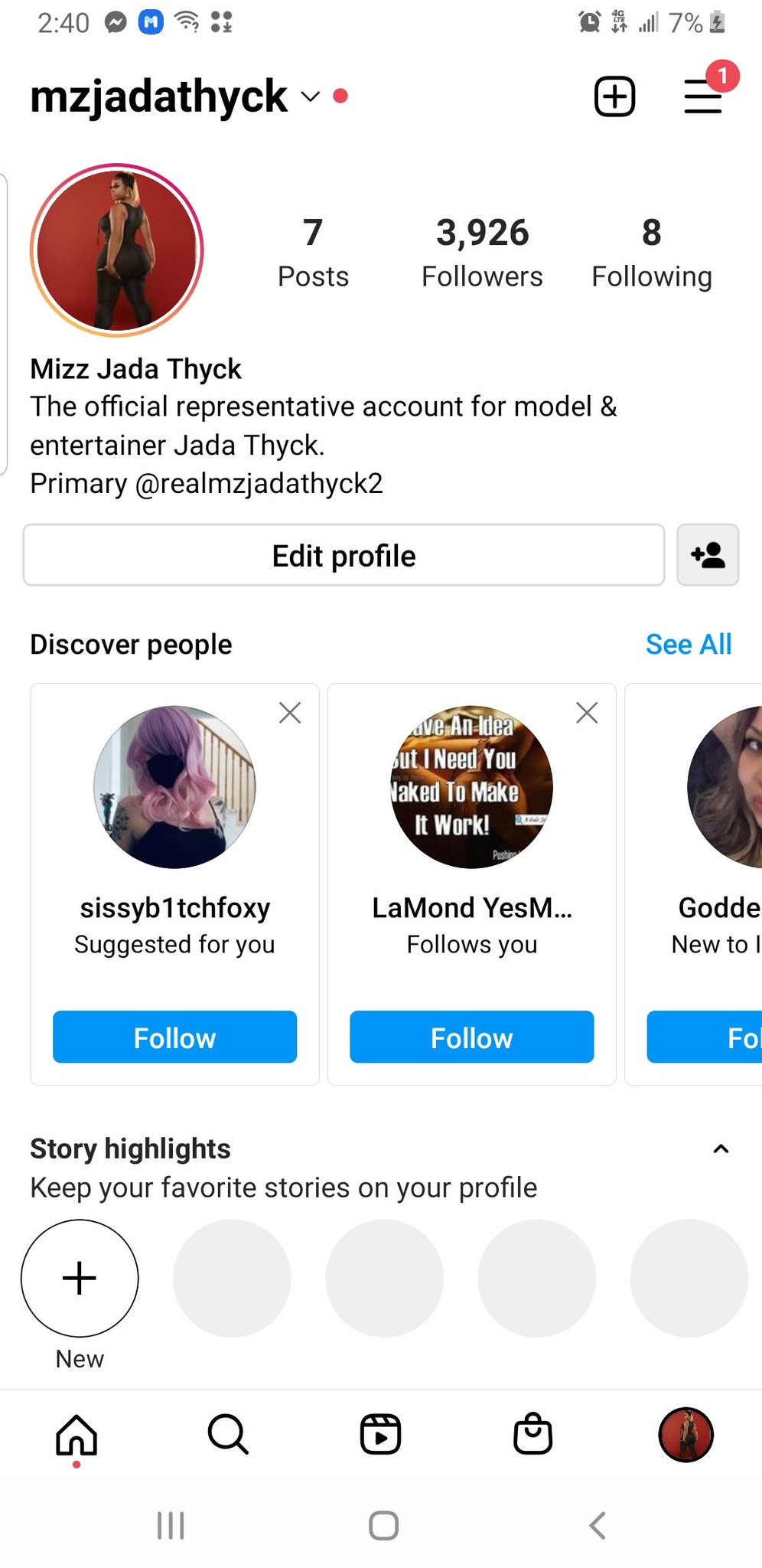 TW Pornstars - Mizzjadathyck. Twitter. Hey guys I was deleted 99k I