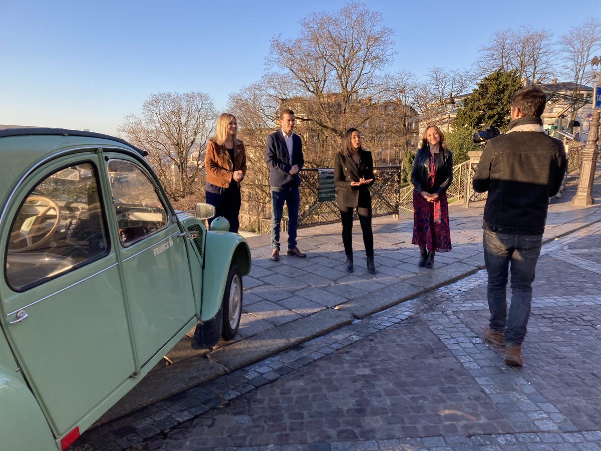 France24_en's tweet photo. 🚘 What is the last stop on the #RoadTripF24?

#Paris, of course!

For several weeks, we have travelled around #France 🇫🇷 to discuss the major themes of the 2022 Presidential elections 🗳️ 

At last, we're in the French capital to look into the #economy.

@taiseparente @haxieMB https://t.co/niMVnqceHS