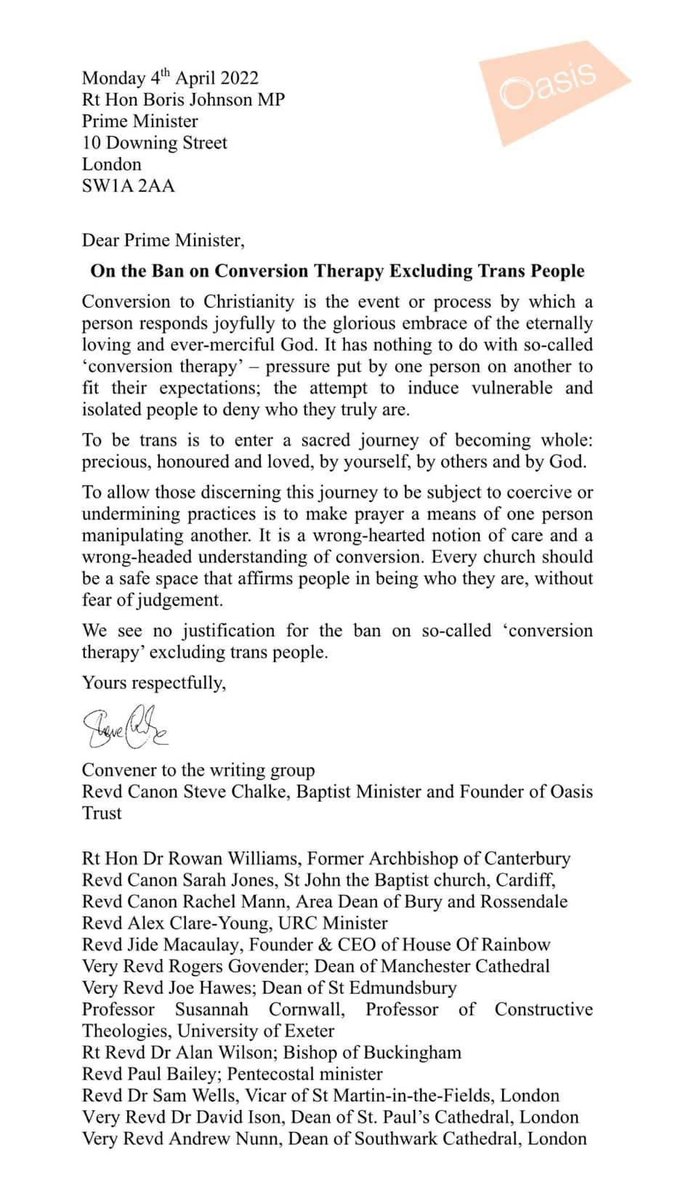 A succinct and helpful letter to the PM by @SteveChalke, Rowan Williams, @RMannWriter and more…