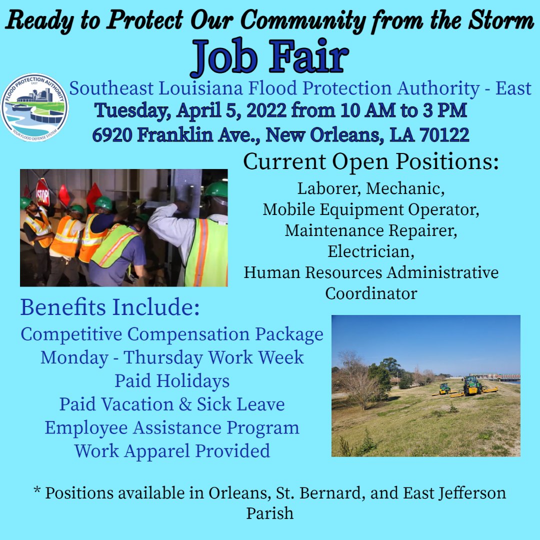 SLFPAE's tweet photo. There’s no need to R.S.V.P. so don’t forget to stop by our job fair tomorrow and meet what could be your future work family! https://t.co/VJTx0TatDj