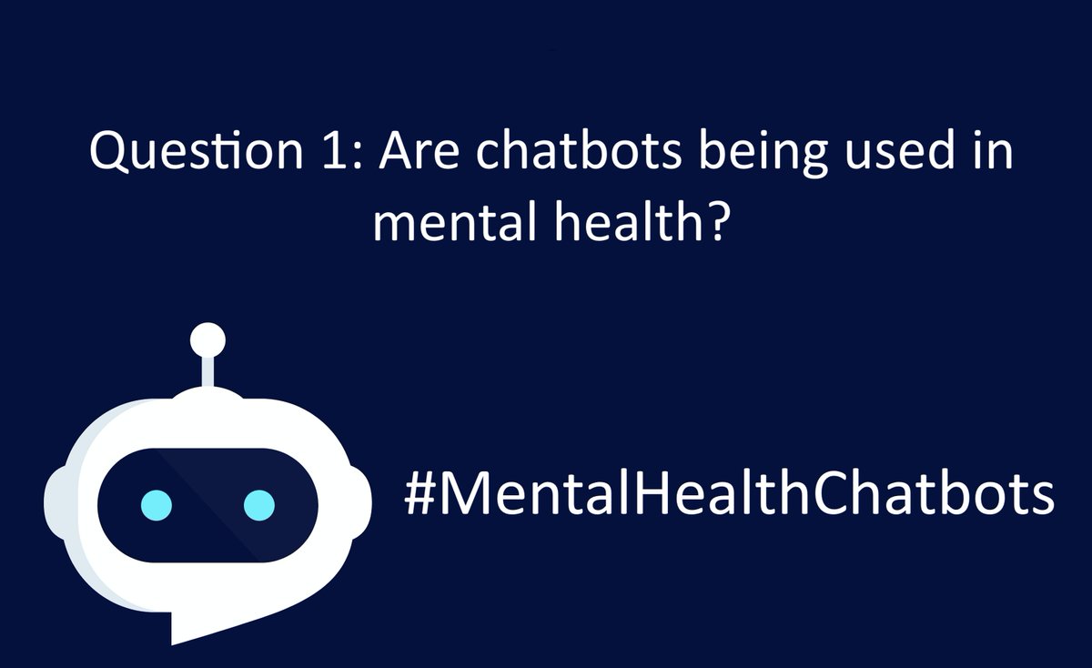 Mental_Elf's tweet photo. Right then! It’s time for our first big question: 

🤖 Are chatbots being used more in mental health and has the pandemic had an impact on chatbot use? 

What do YOU think? 

Please tweet your responses and include the hashtag in your tweets: #MentalHealthChatbots https://t.co/ZOFULlyaFD