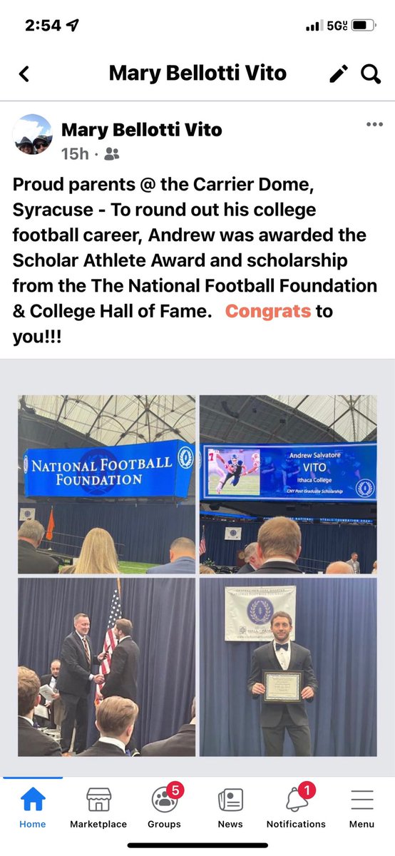 Andrewvito11's tweet photo. So proud of you Andrew Vito #5. @andrew_vito @IthacaBomberFB @BCFootballAlum https://t.co/R3kev6qscJ