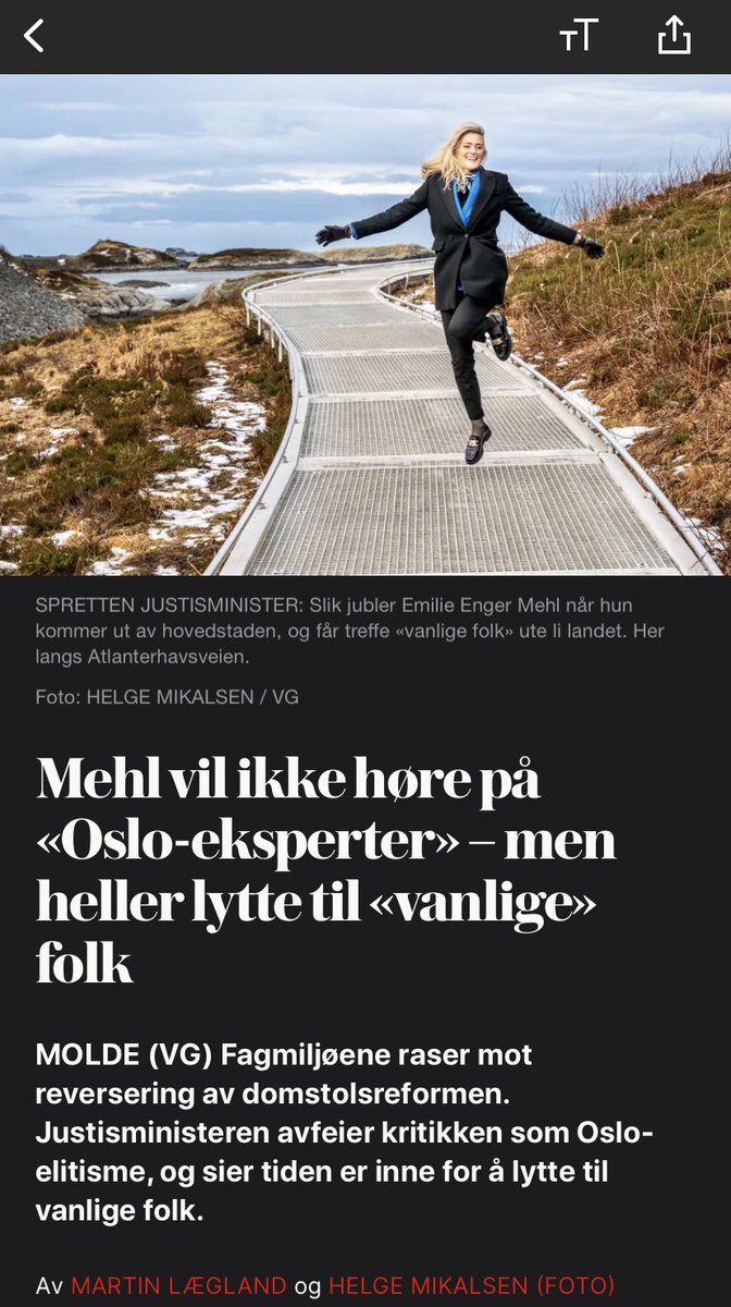 Hyggelig. Fint å få bekreftet at jeg ikke er vanlig. Jeg er ✨ spesiell ✨

vg.no/nyheter/innenr…