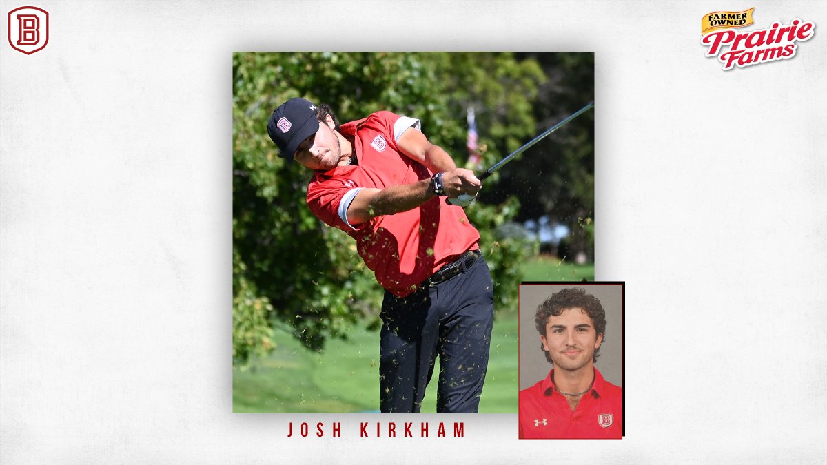 BradleyBraves's tweet photo. Congrats to Josh Kirkham of @BUMensGolf for collecting Prairie Farms Bradley Athlete of the Month in March!

📰⏩ https://t.co/CkfqoIjB3u https://t.co/56kCllVeCk