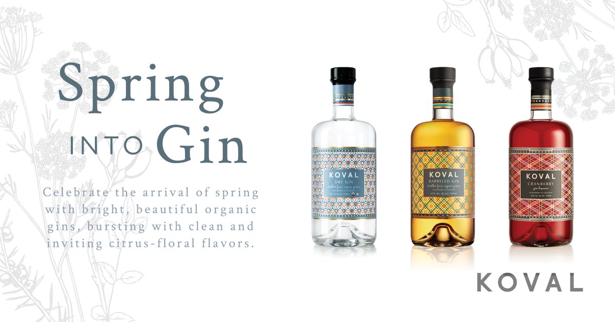 kovaldistillery's tweet photo. Looks like it's finally time for us all to #SpringIntoGin! 

Excited to share some of our absolute favorite gin cocktails throughout this month to celebrate the warmer, brighter days ahead. https://t.co/yKm6LxnOFq https://t.co/RAZ1j8OzPJ