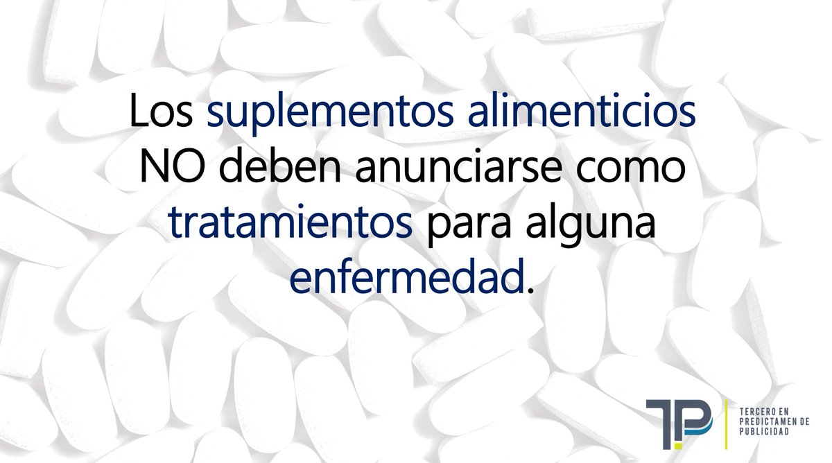 PublicidadTPP's tweet image. La única función de los #suplementos alimenticios es incrementar o #complementar la ingesta #dietética. Evita #multas. ¡Contáctanos! terceroenpublicidad.com