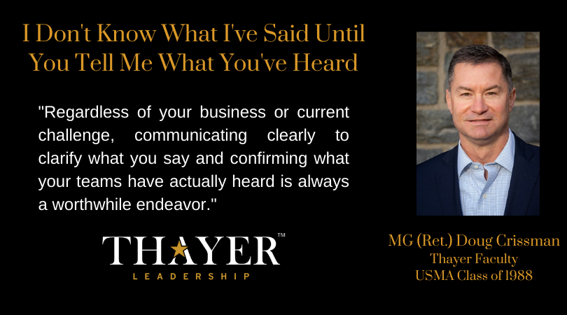 ThayerWestPoint's tweet photo. Detailed planning &amp; flexible execution are critical to mission success, especially in VUCA. In this article published by @ChiefExecGrp, Thayer faculty, MG (Ret.) Doug Crissman, shares the importance of Leader’s Intent &amp; Backbriefs &amp; how to conduct them. https://t.co/mxcrJhc3u3 https://t.co/pVlItZ5k1D