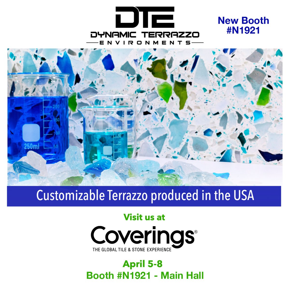 ibsupply_'s tweet photo. Dynamic Terrazzo Environments will be at Coverings this week! Come visit at Booth #N1921 in the Main Hall! https://t.co/FAubT58OH7
