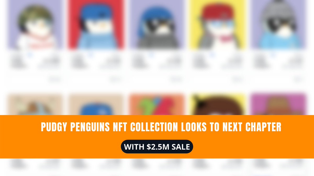 The collection of 8,888 digital penguins has been sold to LA-based entrepreneur Luca Netz in a 750 ETH deal.
Read More : cutt.ly/7D5IA0s
#NFT #NFTs #nftnews #NFTMarketplace #NFTCommunity