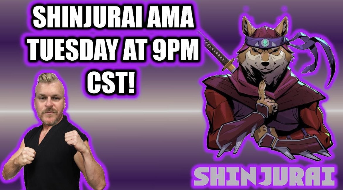 ShinjuraiToken's tweet photo. LIVE AMA ‼️ 9PM CST #Shinjurai #LiveStreaming 
LFG‼️‼️🚨🚨🚨

https://t.co/VCPGhgDAsy

#LIVE #streaming #youtube #NFTs #NFTGaming #NFTCommmunity https://t.co/WXlUW2VWMf