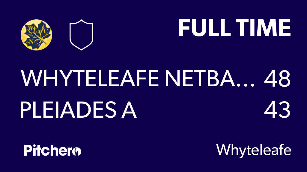 Whyteleafe Netball tweet media
