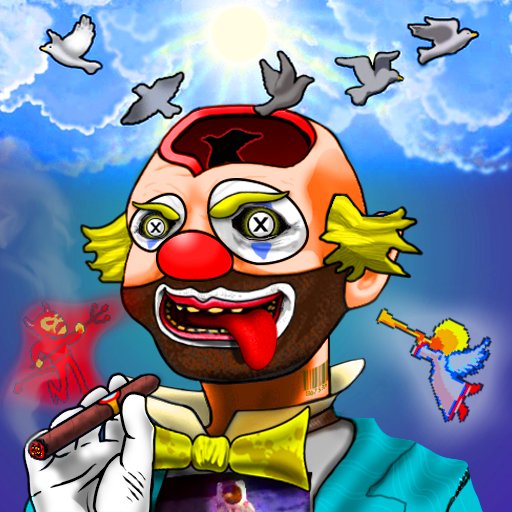 HoboClownsNFT's tweet photo. This guy can be yours! 

#HoboClowns #NFT #NFTs #NEWNFT https://t.co/BTwdeHlRfd