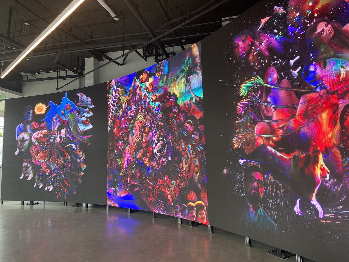 crystalnsanchez's tweet photo. Got to witness some incredible artwork created by some very talented individuals at @vellumla 

Exhibition: Artists Who Code:
Generative Art NFTs by Women and Non-Binary Artists
-
#NFT #NFTartist #Nftart #ai #ArtificialIntelligence #LosAngeles https://t.co/PCbxeYv3oC