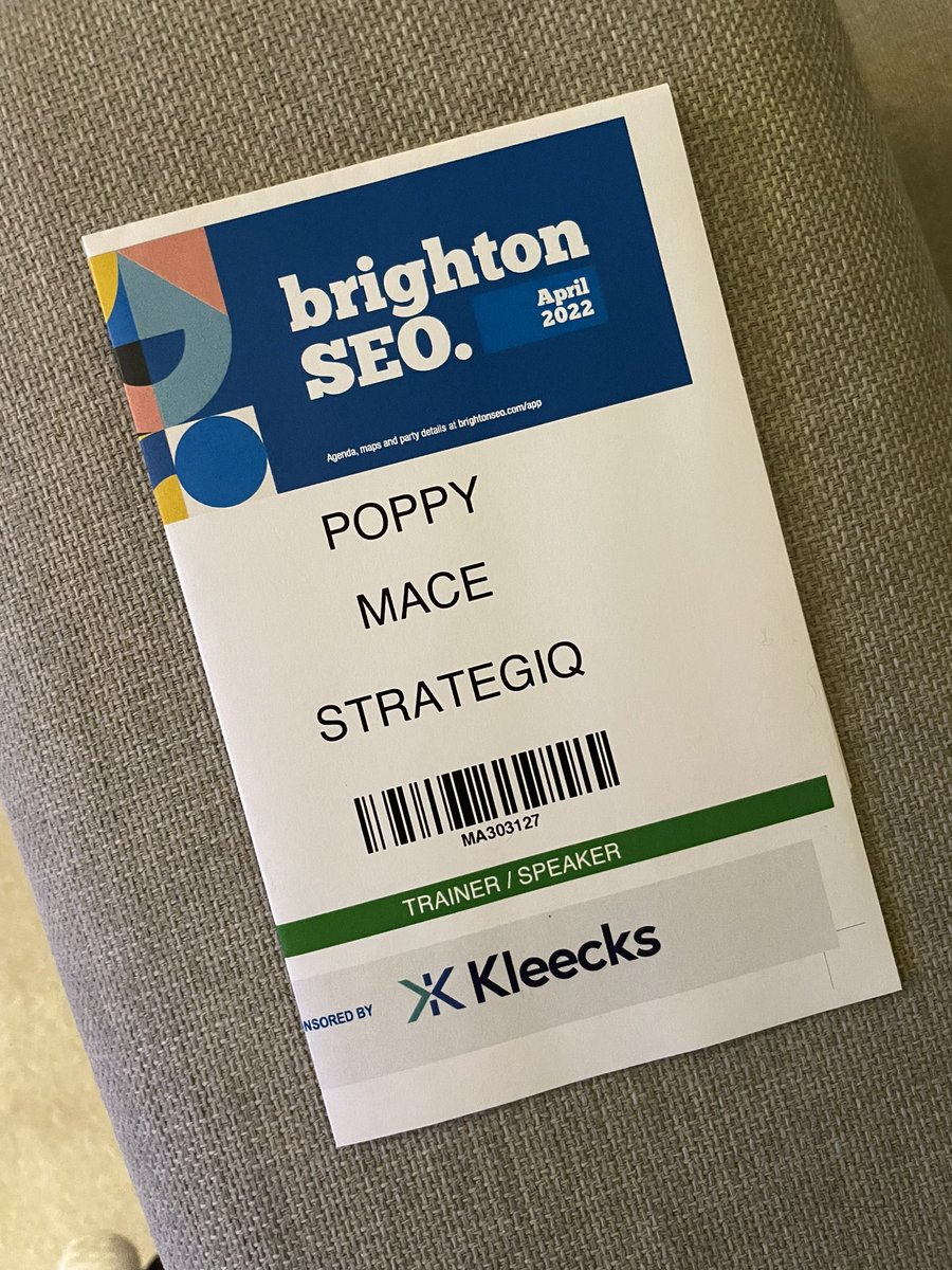 PoppyKLC's tweet image. This feels quite real now… 😬

#BrightonSEO #paidsocialshow