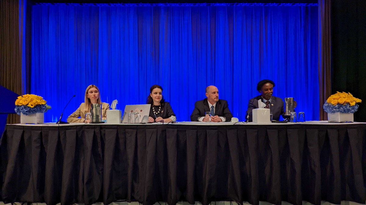 During the Delegate and Faculty Seminar at #NMUNNY22, Dr. Halyna Protsyk from UCU in Lviv, Kateryna Bila, Ukrainian student from NaUKMA, and Dr. Joel Ostow from Benedictine University, covered the most concerning aspect of the ongoing war in Ukraine.