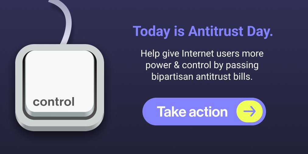 People should be in control of their creativity. Not algorithms. Creators deserve better. Tell Congress to support #AntitrustDay antitrustday.org