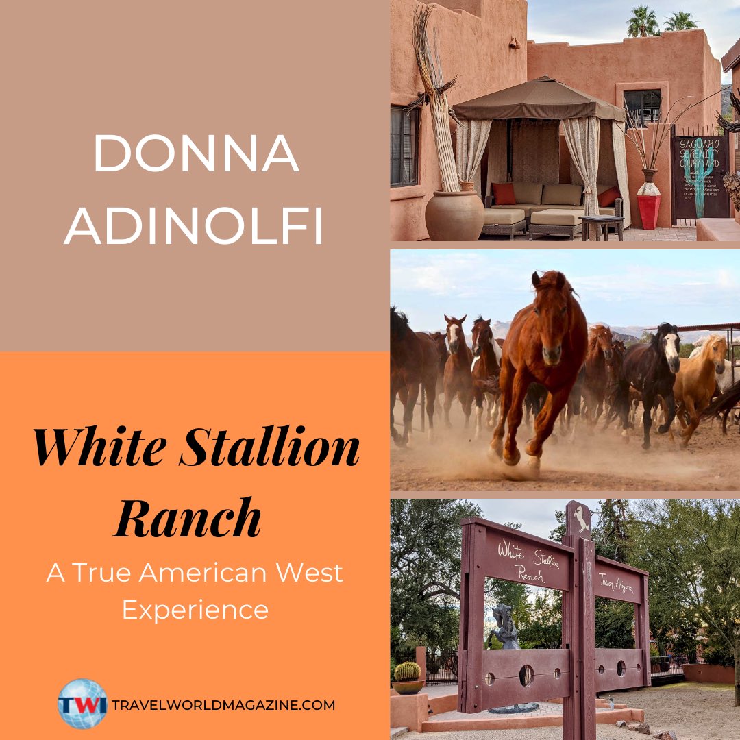 Donna returned to Arizona and visited White Stallion Ranch. Read about some history of the family-owned ranch and her ‘American West experience’ at the link in bio! #NATJA #TWI #SpringIssue #SpringIntoTravel #NATJAMembers #TravelJournalism #travelmagazine #whitestallionranch