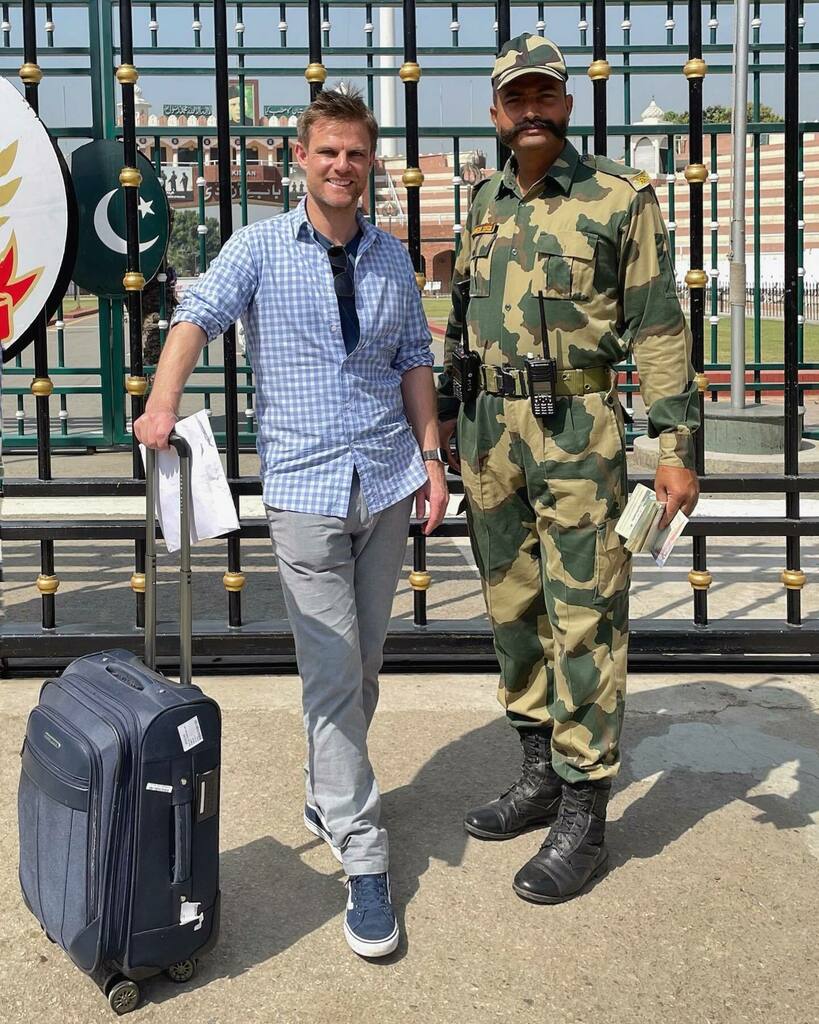 A once in a lifetime experience for our rug hunter Alex! In route to inspect some rugs, Alex (<a href="/rughunter/">lance hirst</a>) had the chance to cross over by the famous Wagah Border between India and Pakistan by foot. A border usually flooded with people that has been closed due to Covid for mo…