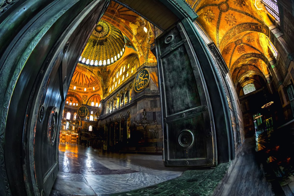 Emperor Door of Hagia Sophia.